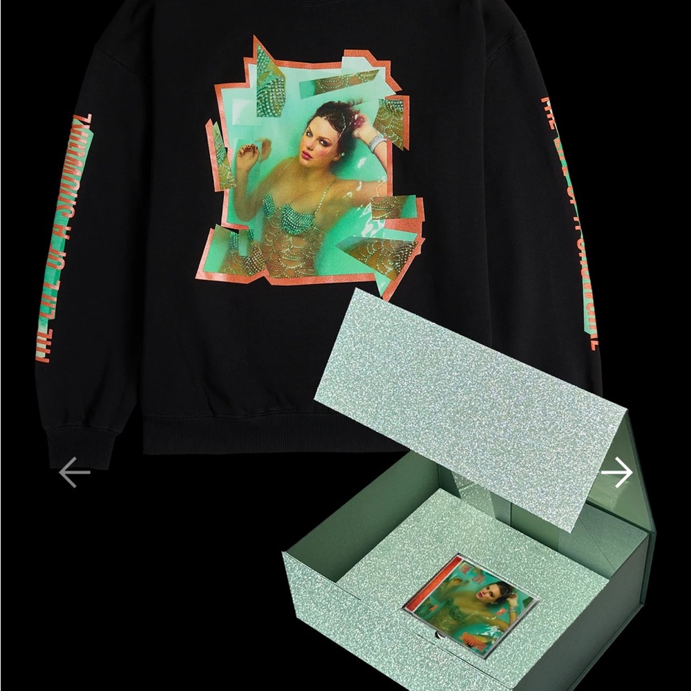 Taylor Swift Showgirl Crewneck CD Box Set M